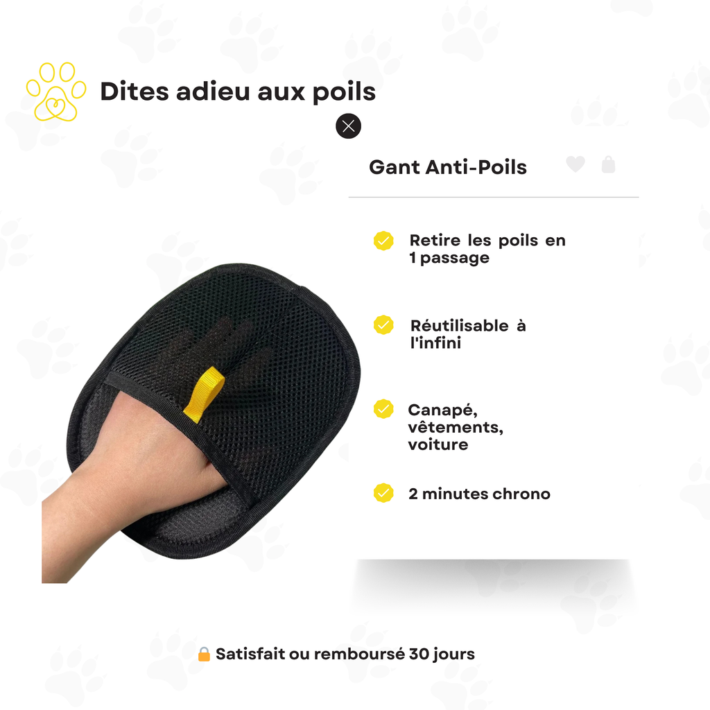 Gant Anti-Poils™ — Retire les poils en un seul geste