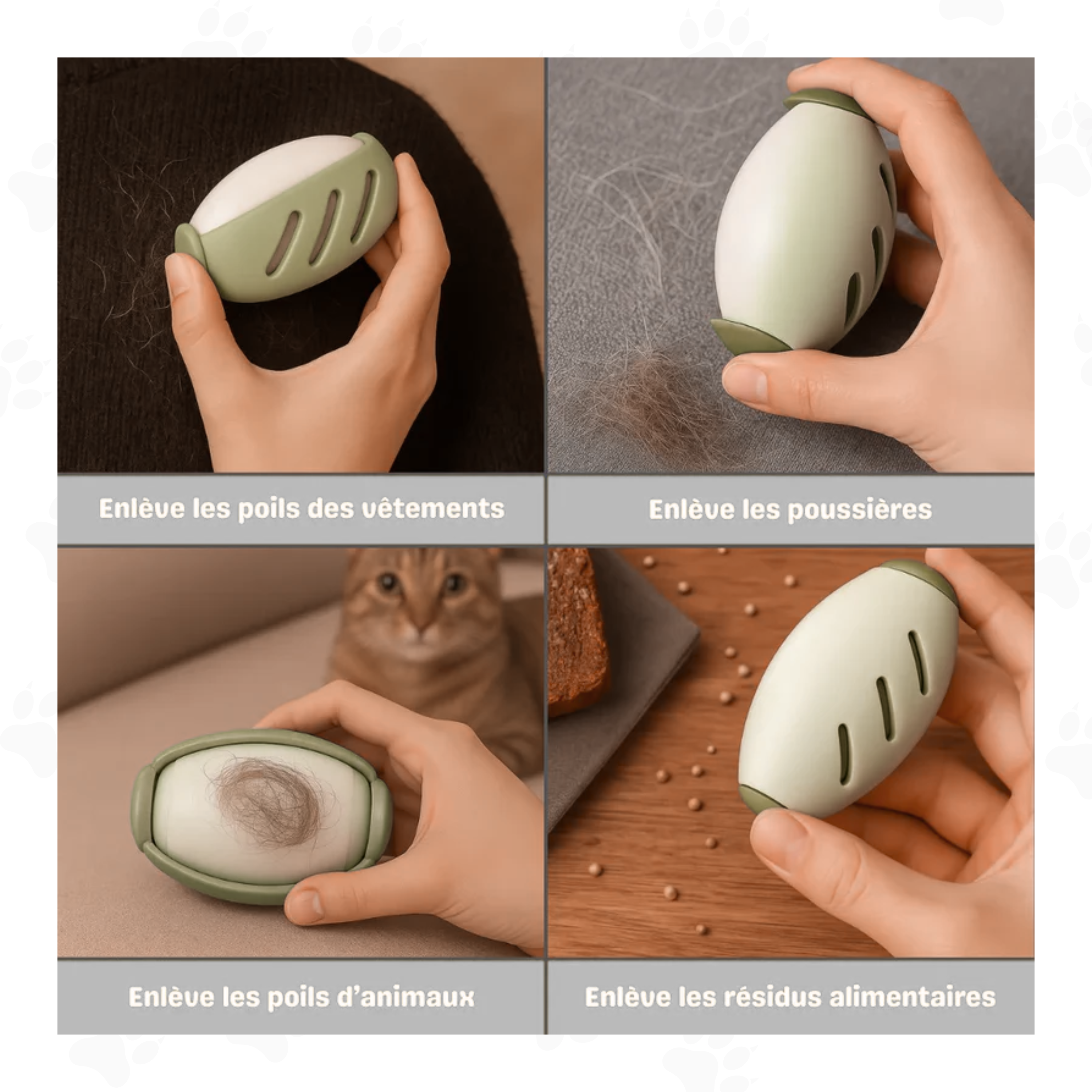 Rouleau Anti-Peluches™ — Lavable et réutilisable, zéro recharge